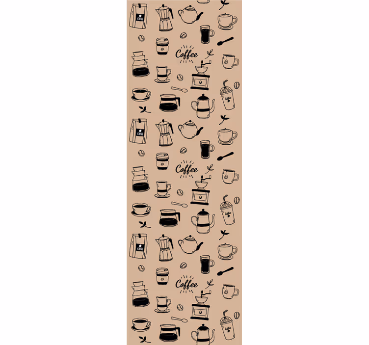 Kaffe gör ikoner kök tapeter - Tenstickers