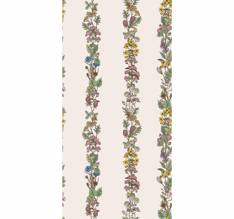 Olika vackra blommor badrum tapeter - Tenstickers
