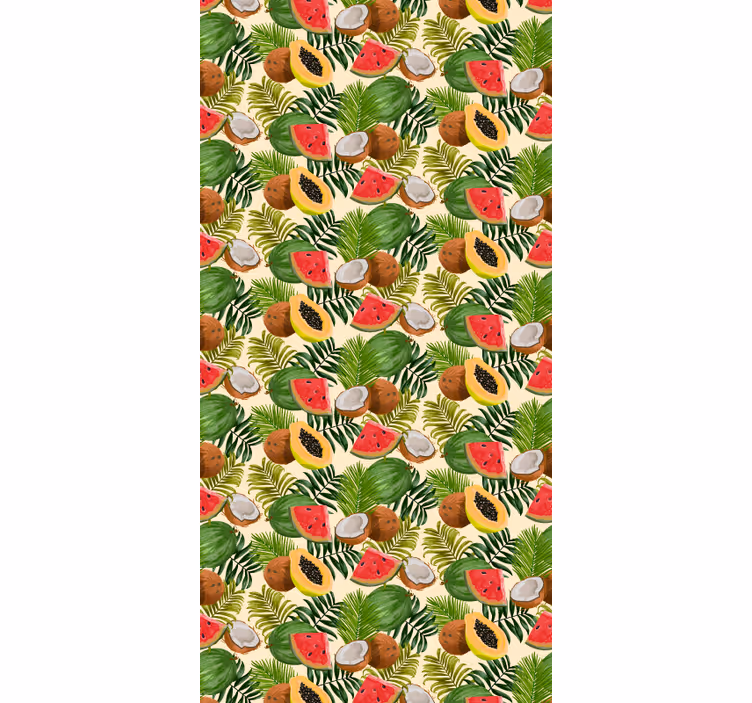 Tropiska frukter badrum tapeter - Tenstickers