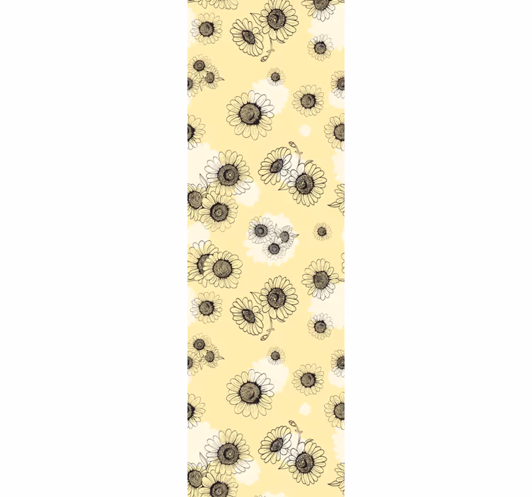 Blommönster Tapet blommor - Tenstickers