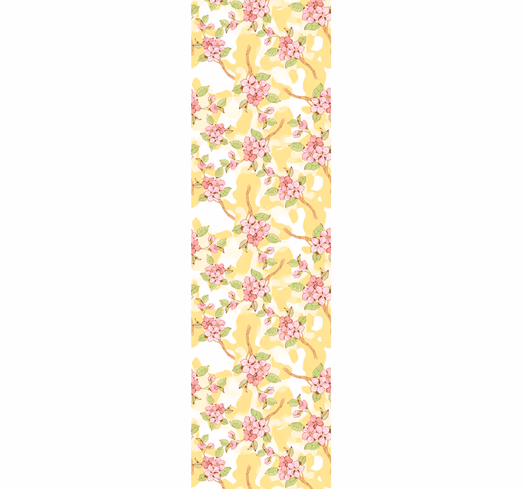 Blommig kaskad Tapet blommor - Tenstickers