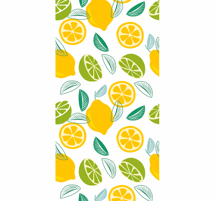 Citrus motiv tapet kök - Tenstickers
