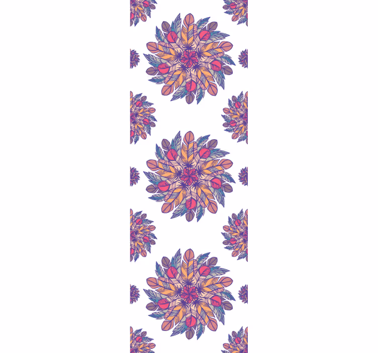 Blommigt sprängmotiv Tapet blommor - Tenstickers