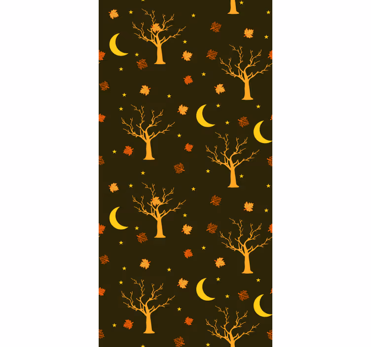 Höstligt nattmotiv tapet natur - Tenstickers