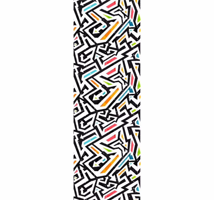 Ungdom tapeter geometrisk kaos - Tenstickers
