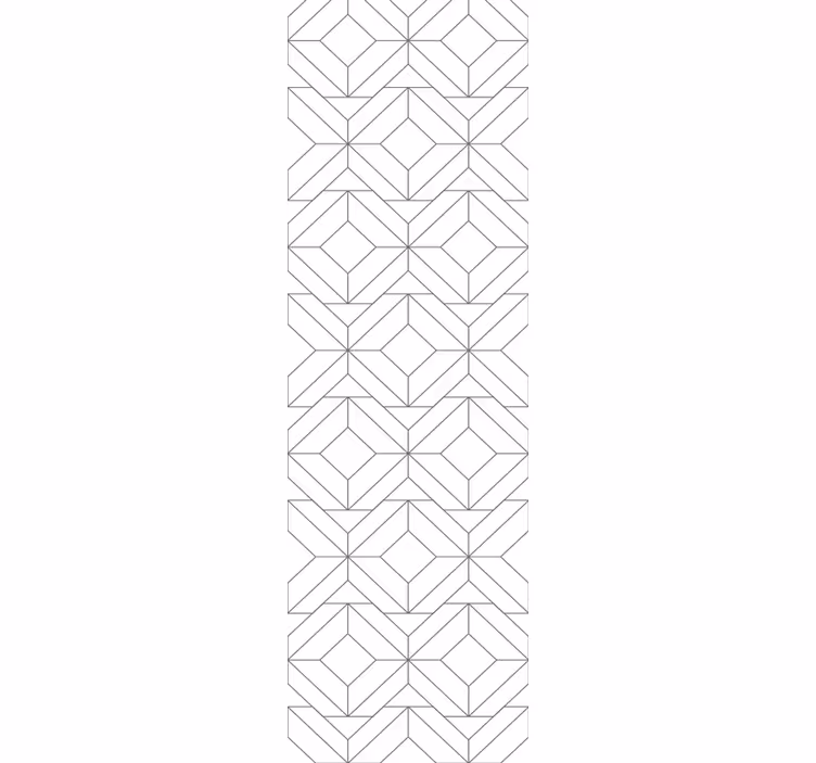 Kubiskt mönster tapet geometriska former - Tenstickers