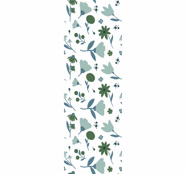 Botanisk blomning Tapet blommor - Tenstickers