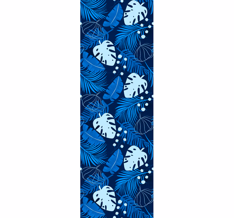 Tropisk monstera design Tapet blad - Tenstickers