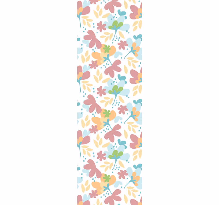 Söta färgglada blommor design blommiga tapeter - Tenstickers