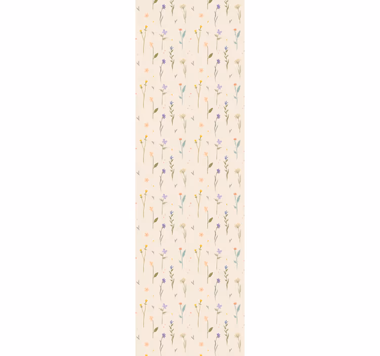 Färsk minimalistisk stil blommig tapet - Tenstickers