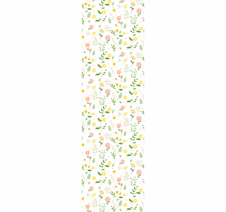 Flerfärgad design blommigtapet - Tenstickers