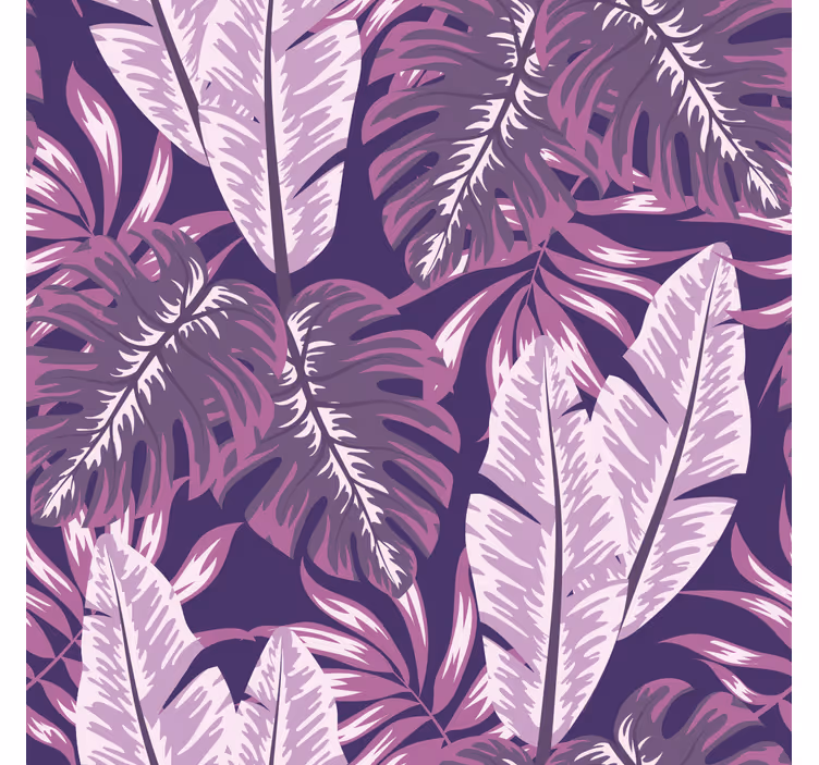 Lila maranta blomma tapet - Tenstickers