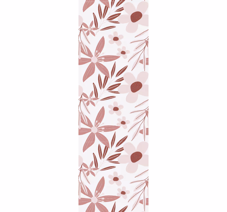 Blommönster motiv Tapet blommor - Tenstickers
