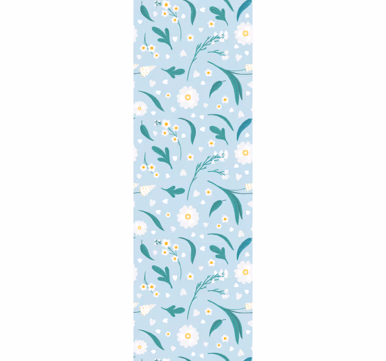 Daisy blommor fallande blomma tapet - Tenstickers