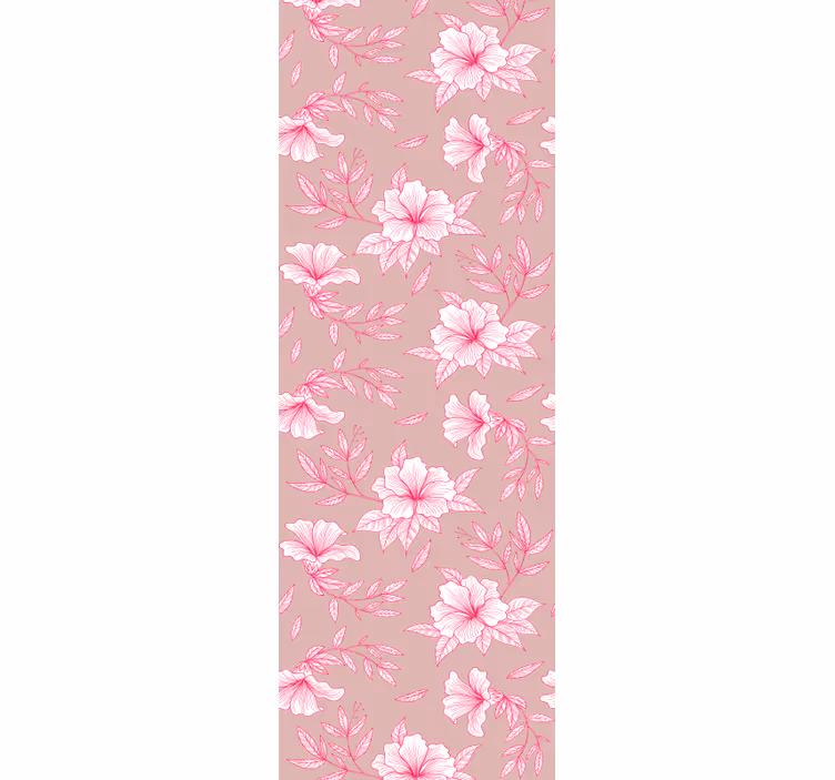 Visning av blommor Tapet blommor - Tenstickers