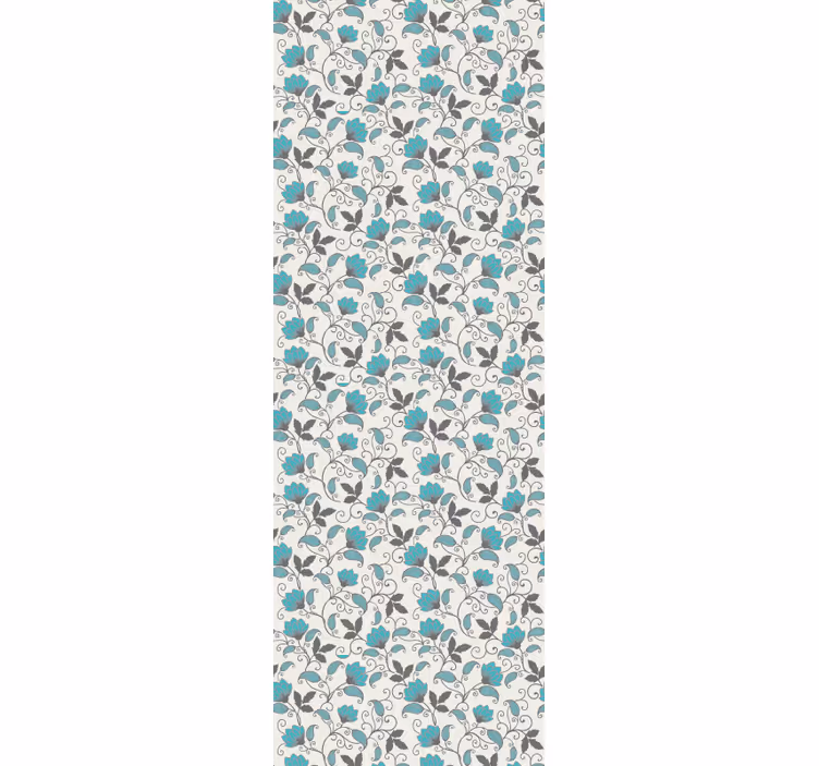 Blommig kakelinspiration Tapet blommig - Tenstickers