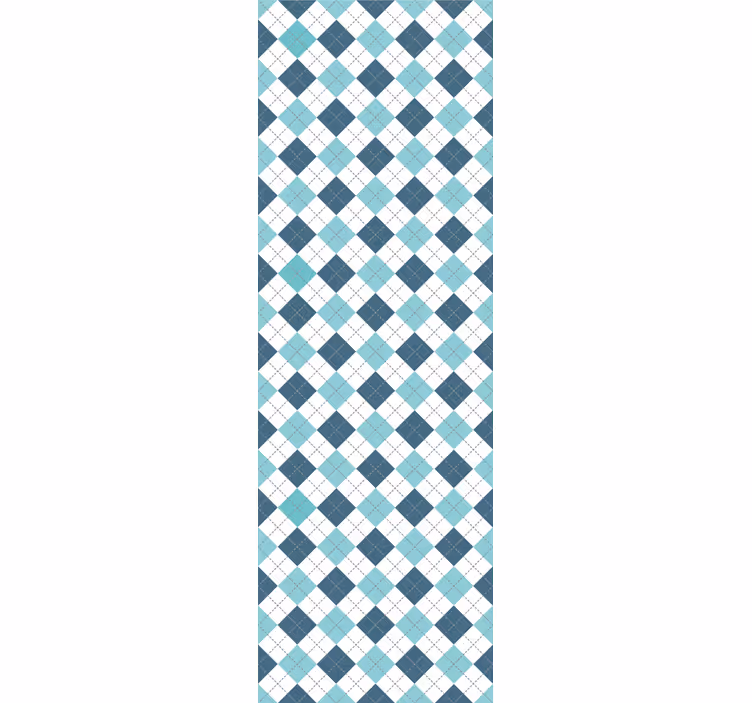 Geometriska argyle mönster Tapet fyrkanter - Tenstickers