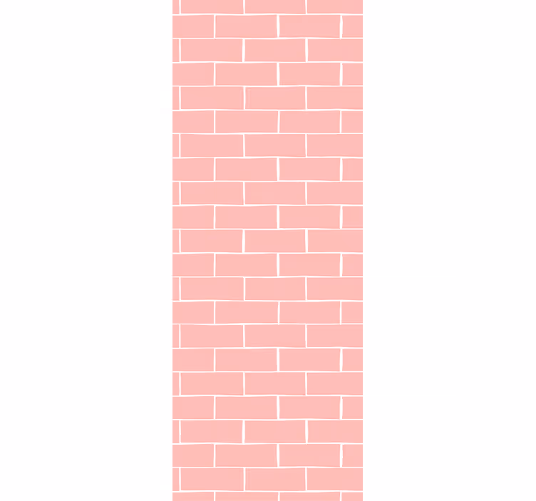 Rosa tegel tapet - Tenstickers