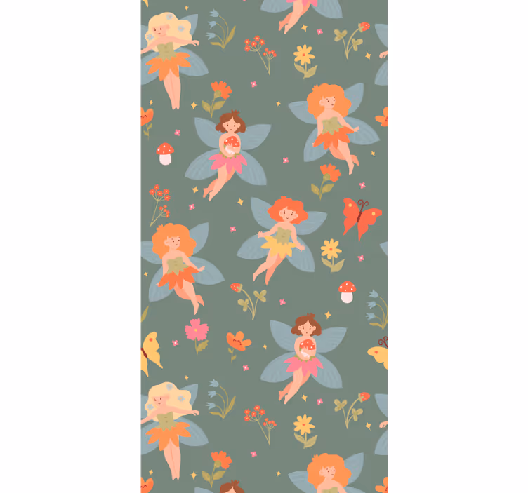 Kvinnor blommor tapeter - Tenstickers