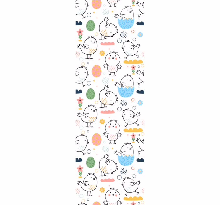 Chick mönster glädje barn tapet - Tenstickers