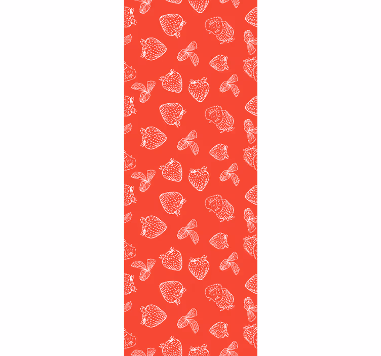 Jordgubbsskiss Tapet blommor - Tenstickers