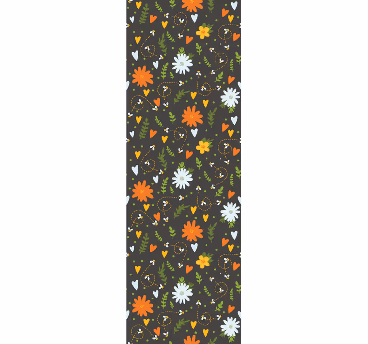 Blommigt glädjemotiv Tapet blommor - Tenstickers