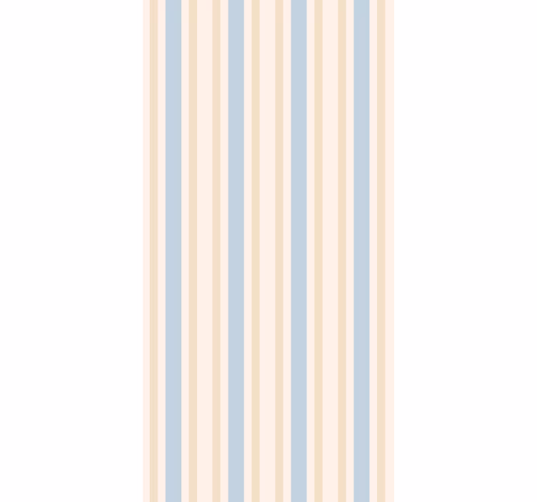 Beige och blå toner vertikal tapet - Tenstickers