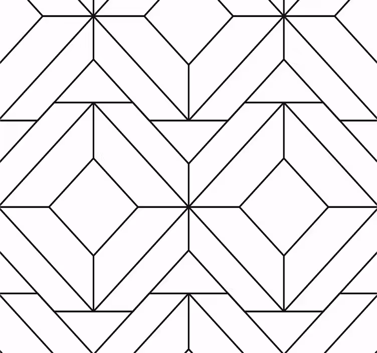 Nordiska geometriska mönster abstrakt tapet - Tenstickers