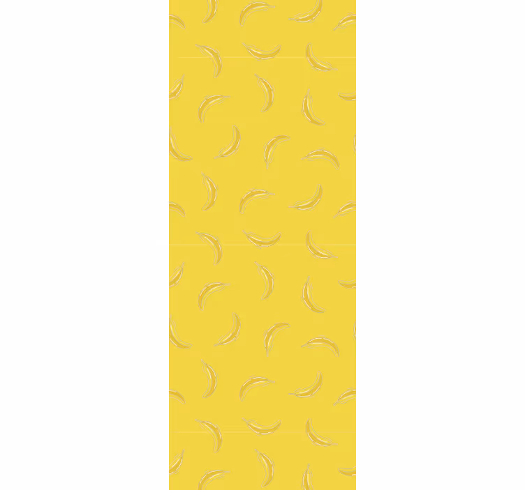 Gula bananer mönster modern tapet - Tenstickers