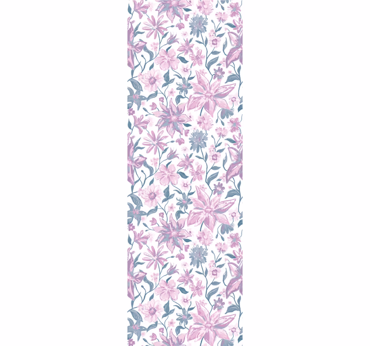 Blommig sovrumsstämning Tapet blommor - Tenstickers