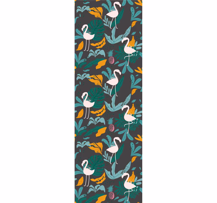 Tropisk flamingo scen Dyr tapet - Tenstickers