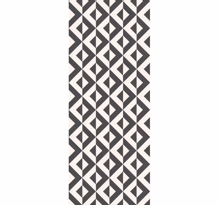 Geometri mönster design badrumstapet - Tenstickers