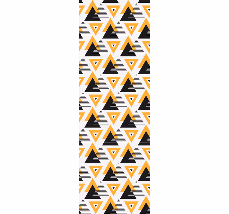 Geometrisk triangelfusion tapet geometriska former - Tenstickers