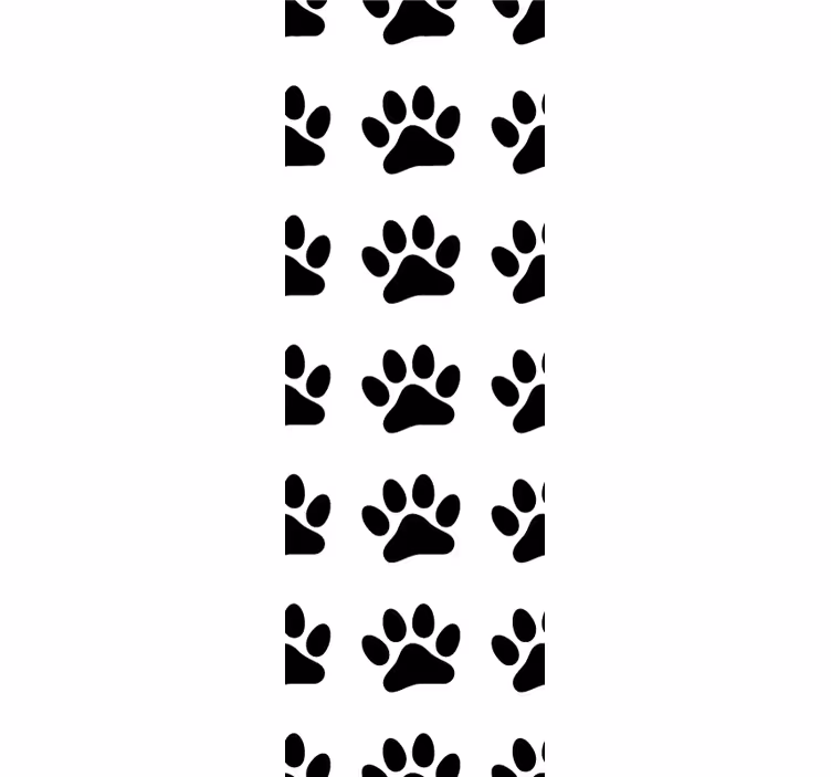 Tassmönster design tapet katter - Tenstickers