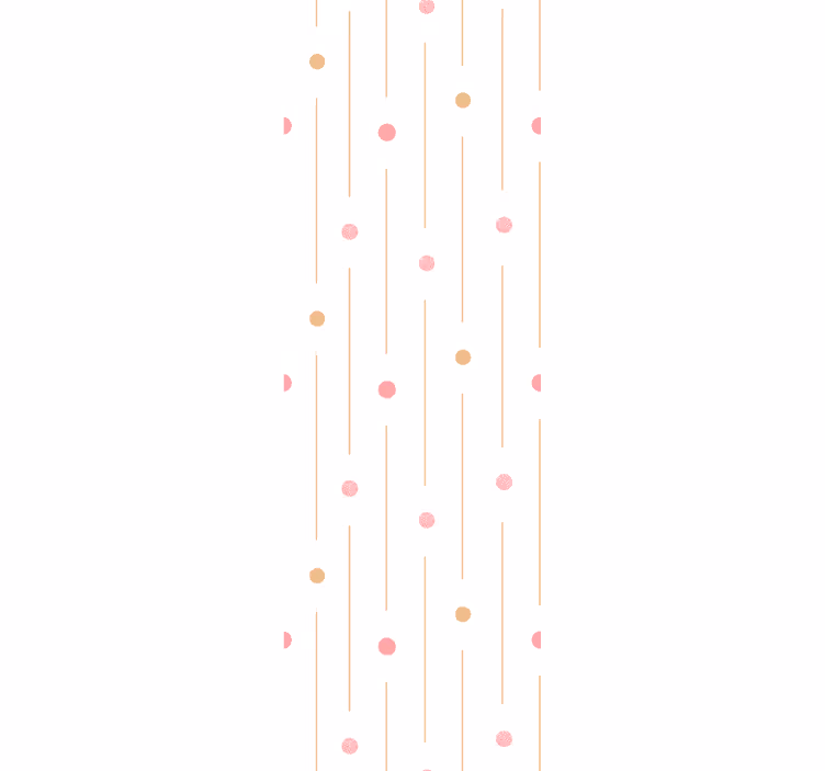 Prickiga ränder Tapet cirklar, prickar och polka dots - Tenstickers