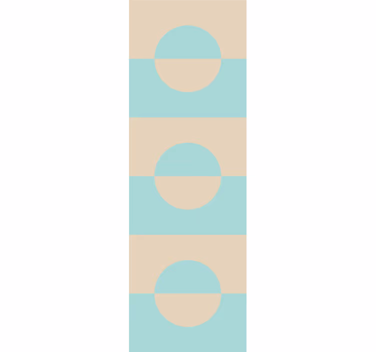 Randigt cirkelmönster tapet geometriska former - Tenstickers
