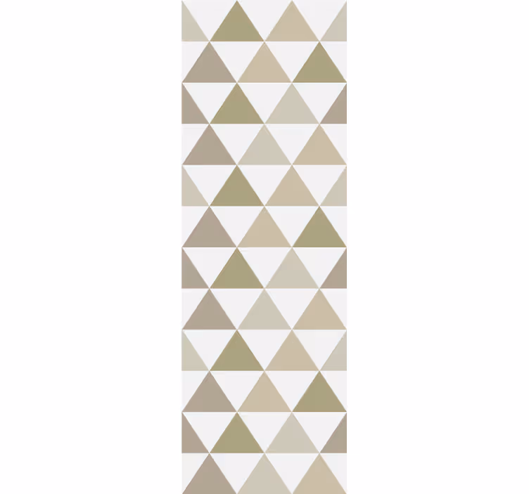 Trianglar i nyanser av beige triangel tapet - Tenstickers