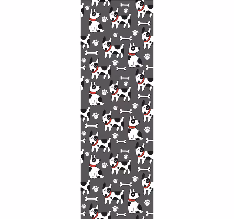 Fantastisk svart och vit sovrumstapet för hund - Tenstickers