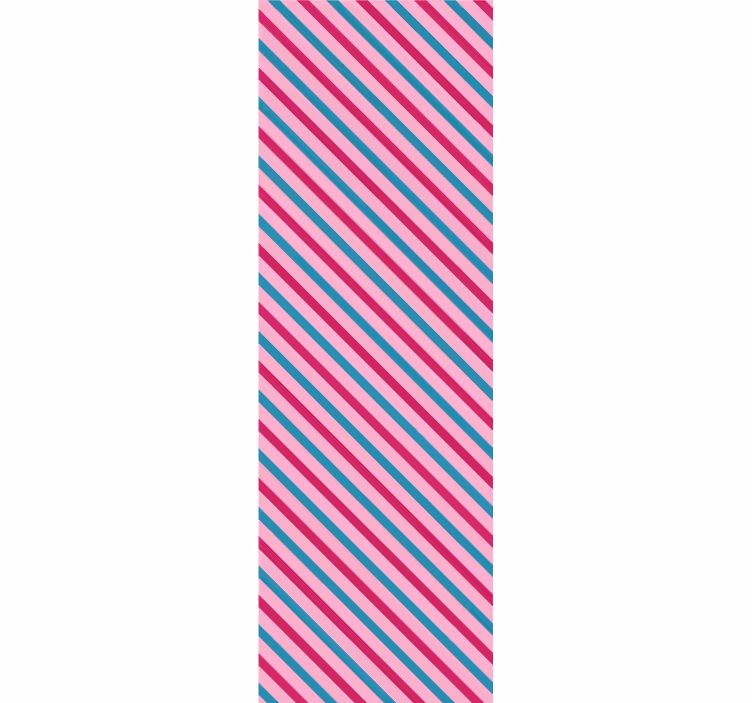 Randig diagonal Tapet horisontaler - Tenstickers