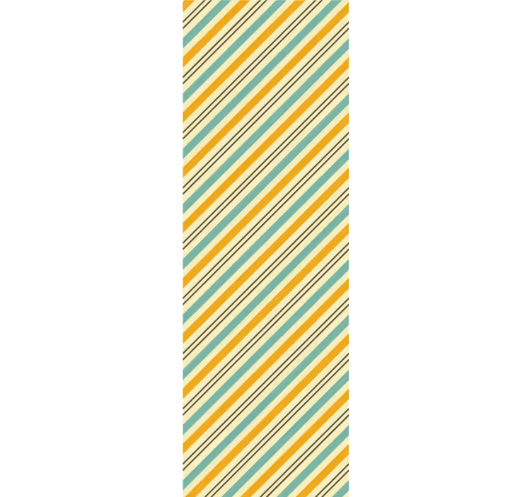 Vintage diagonal tricolor randig tapet - Tenstickers