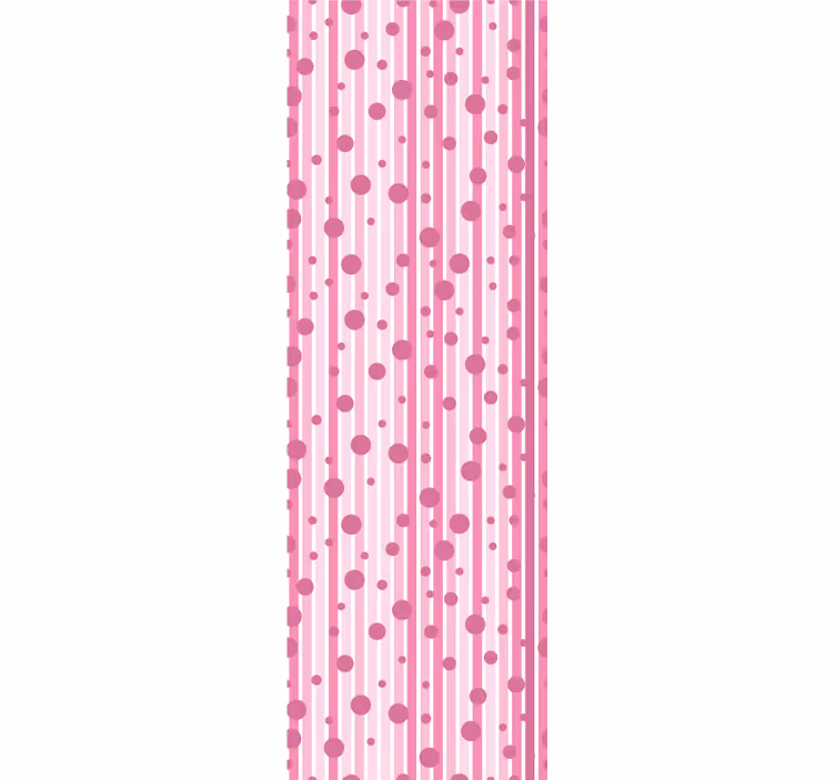Randigt prickmönster Tapet cirklar, prickar och polka dots - Tenstickers