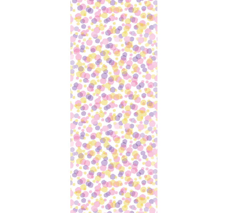 Flerfärgad polka Tapet cirklar, prickar och polka dots - Tenstickers