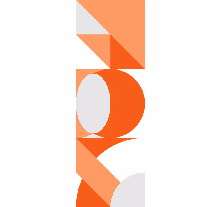 Geometrisk cirkelfusion tapet geometriska former - Tenstickers