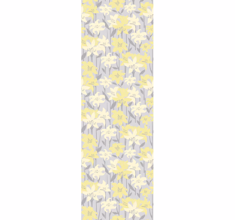 Gula blommor på en grå bakgrundsbild - Tenstickers