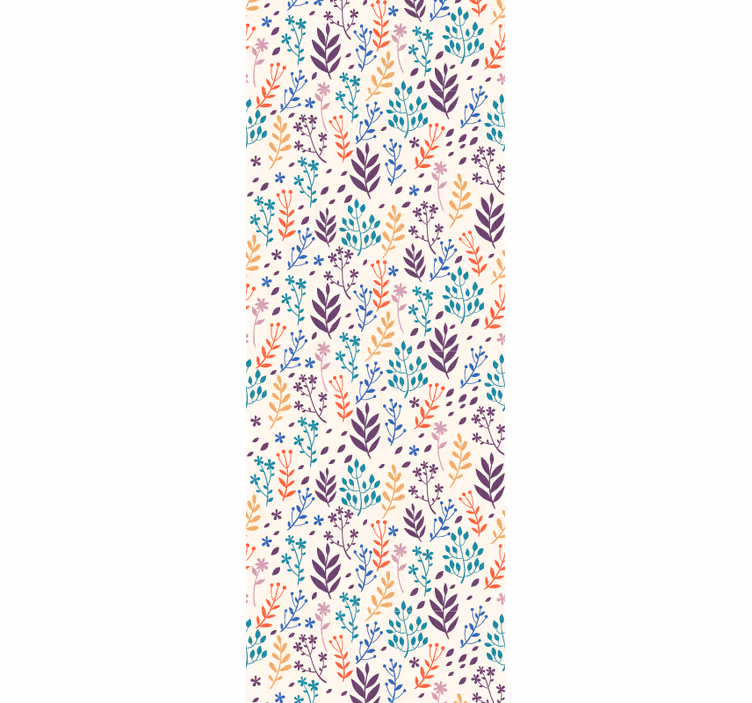 Blommor och blad blomma tapeter - Tenstickers