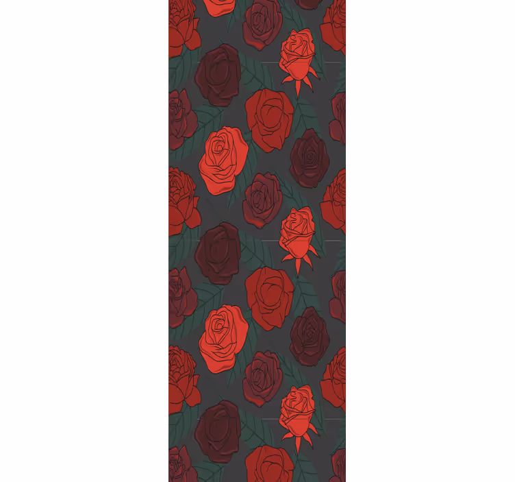 Rosa elegans Tapet blommor - Tenstickers