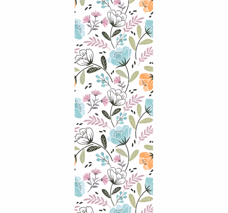 Olika växter och blommor blomma tapeter - Tenstickers