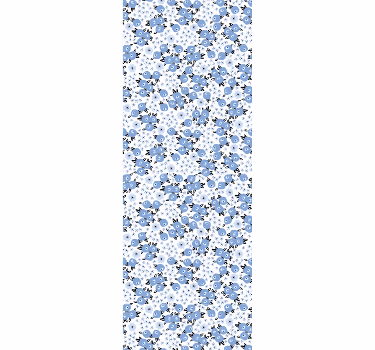 Blommönster fusion Tapet blommor - Tenstickers