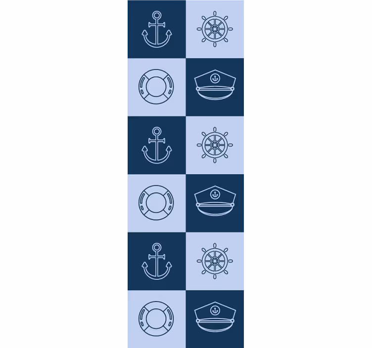 Marina symboler kakel kök tapet - Tenstickers