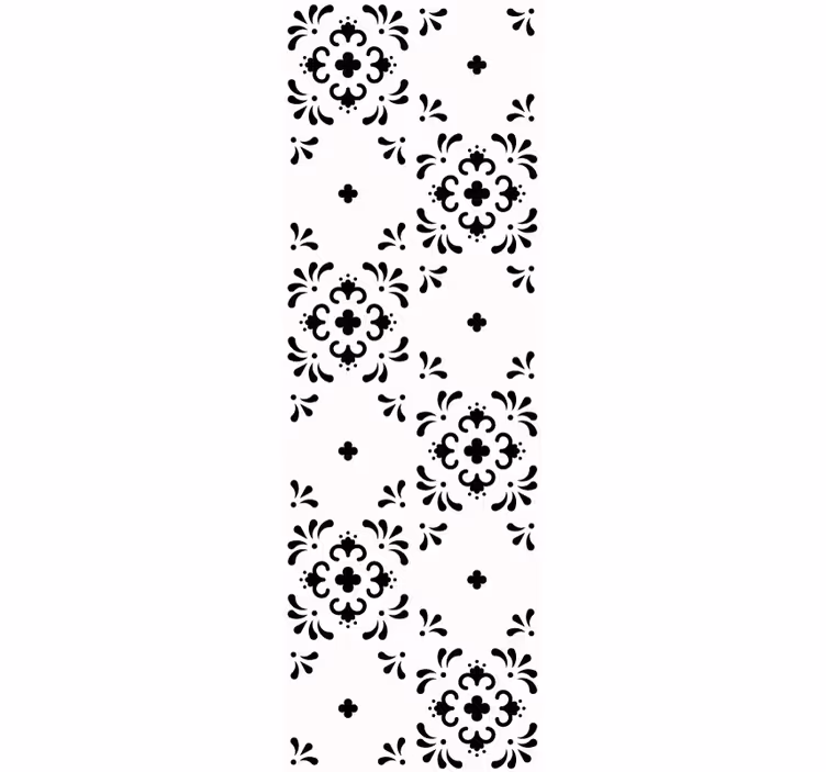Blommig prydnad Tapet blommig - Tenstickers
